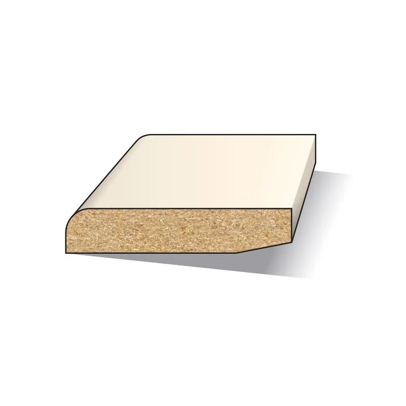 MDF Plint 12x120mm Gegrond V313 Lengte 488cm FSC Mix 70%