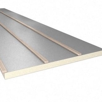 PIR 2-zijdig aluminium renovatieplaat 2400x1200x140 mm (B-keus)