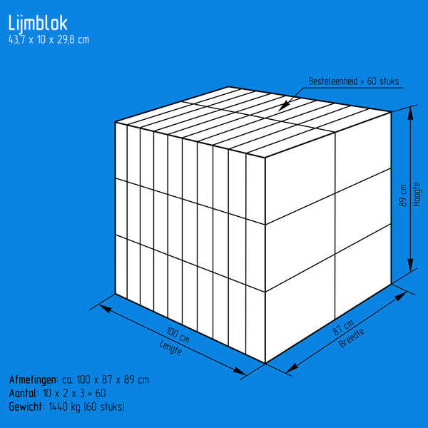 Lijmblok 43_7 x 10 x 29_8 cm.new