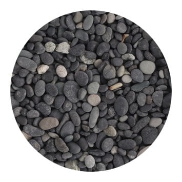 Big Bag Beach pebbles Zwart 8-16 mm 1000 kg - Stonewish